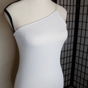 Sleeveless One Shoulder Dress